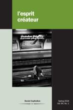 Cover of L'Esprit Créateur, Volume 64, Issue 1, Spring 2024